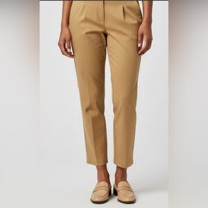 Hudson North Tan tapered cropped Dress Pants with zipper fly size 10